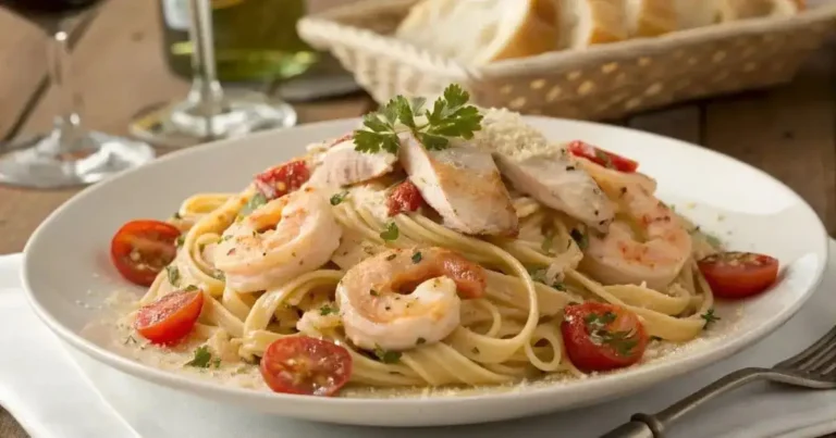 Comfort Food Elevated: Chicken and Shrimp Pasta