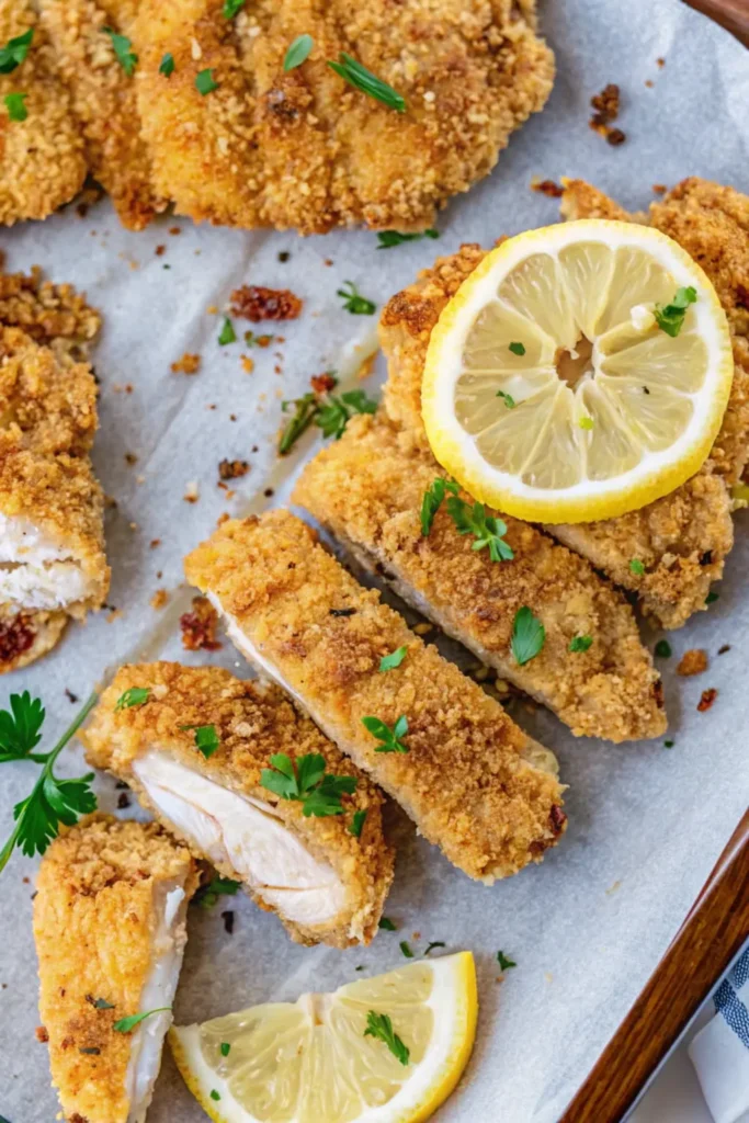 Healthy Baked Chicken Cutlets Ready for Dinner