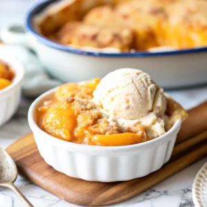 Golden Peach Cobbler Recipe with Cake Mix: Sweet, Simple, and Irresistible