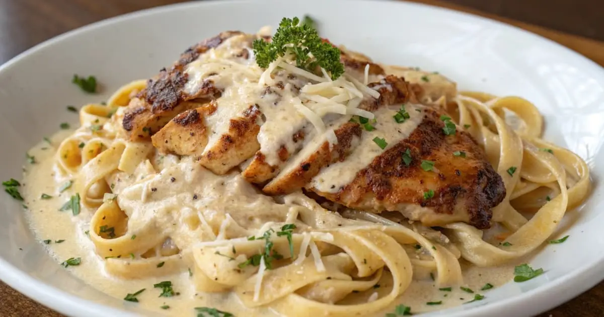 Smoky, Spicy Blackened Chicken Alfredo Meets Creamy Sauce