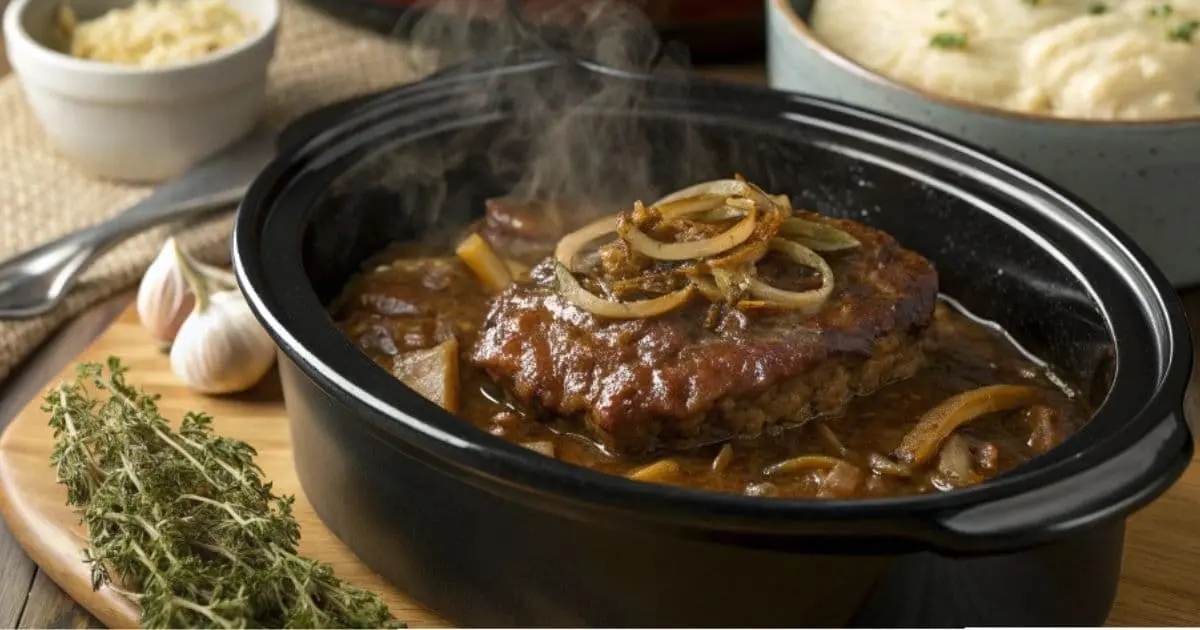 Savory Cube Steak in Rich Gravy: Slow Cooker Comfort Food