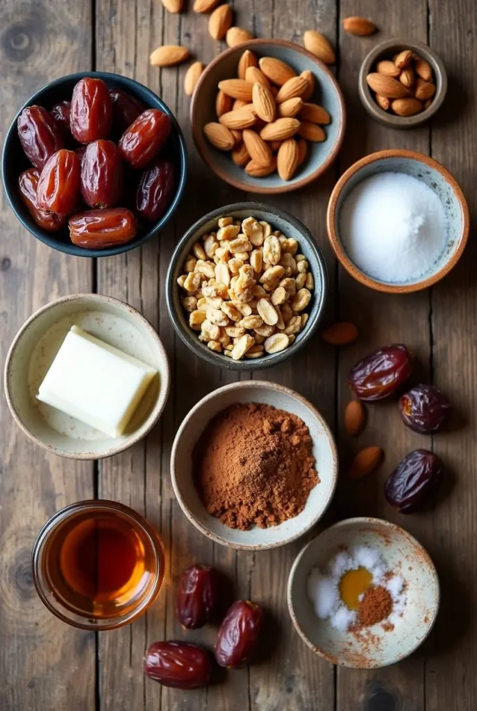 Healthy Date Palm Recipe Desserts with Nuts