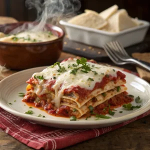 Golden, Cheesy Barilla Lasagna Fresh from the Oven