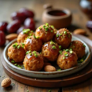 Homemade Date Palm Recipe Bites with Syrup