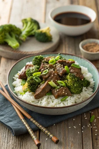 Classic Slow Cooker Beef and Broccoli Dis