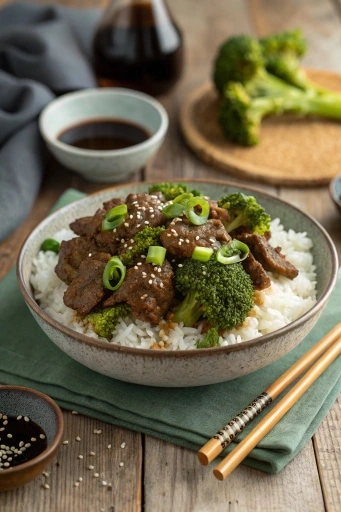 Slow Cooker Beef and Broccoli Ready to Serve