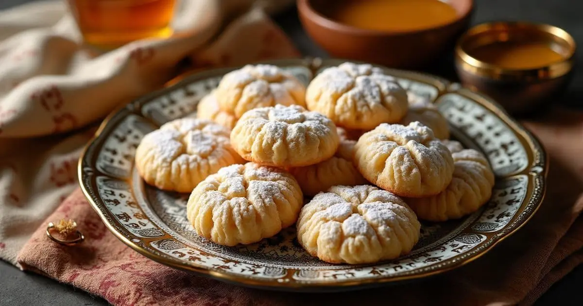 Ricciarelli Honey Recipe: Traditional Italian Cookies on an Arabic Plate