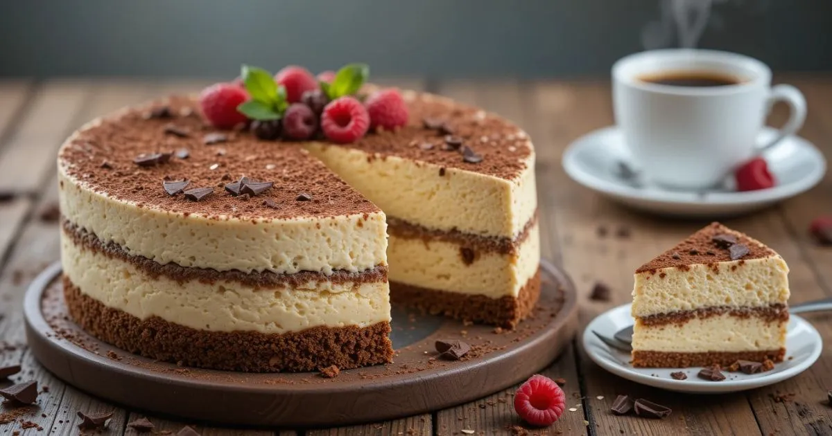 No-Bake Tiramisu Cheesecake: Elegant and Easy Dessert Recipe
