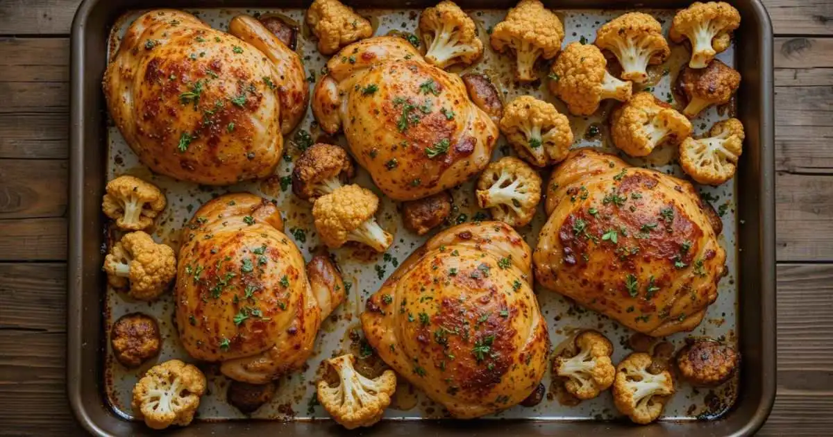 chicken and cauliflower recipes​ Easy One-Pan Dinner