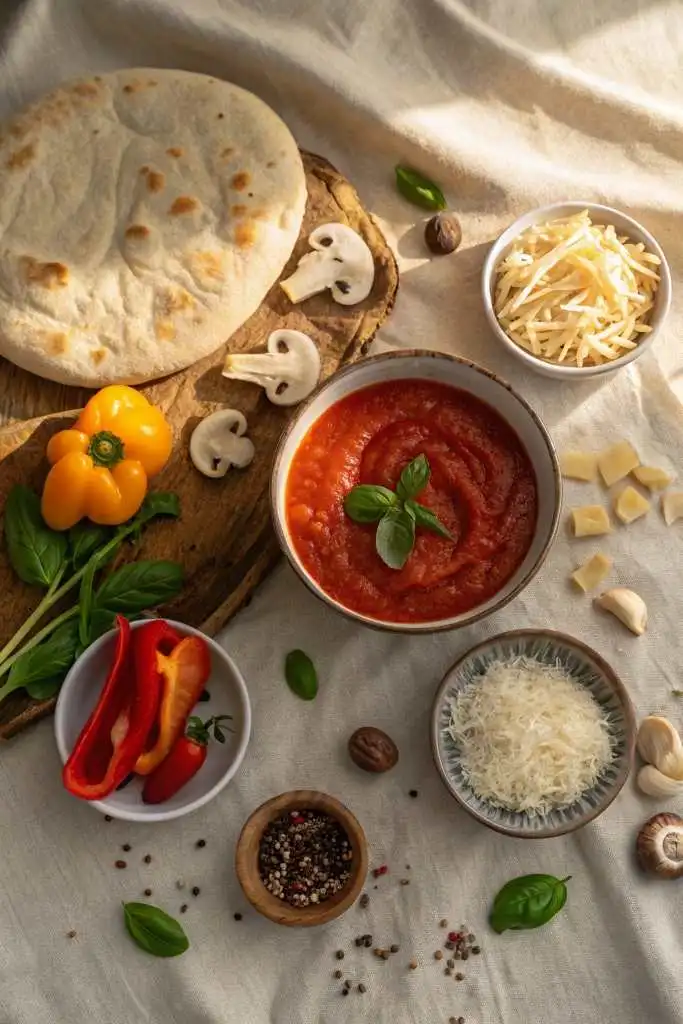 Naan Pizza Recipe Ingredients – Simple Pantry Staples for Delicious Pizza