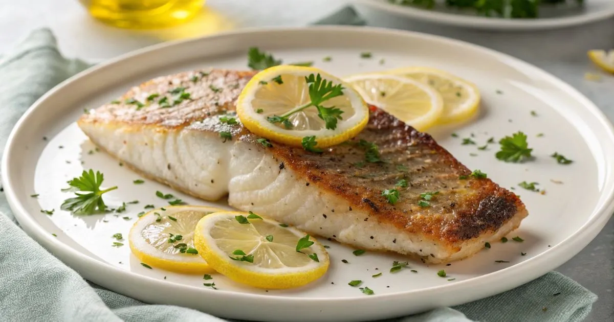 Pan-Seared Redfish Fillet with Lemon & Herbs