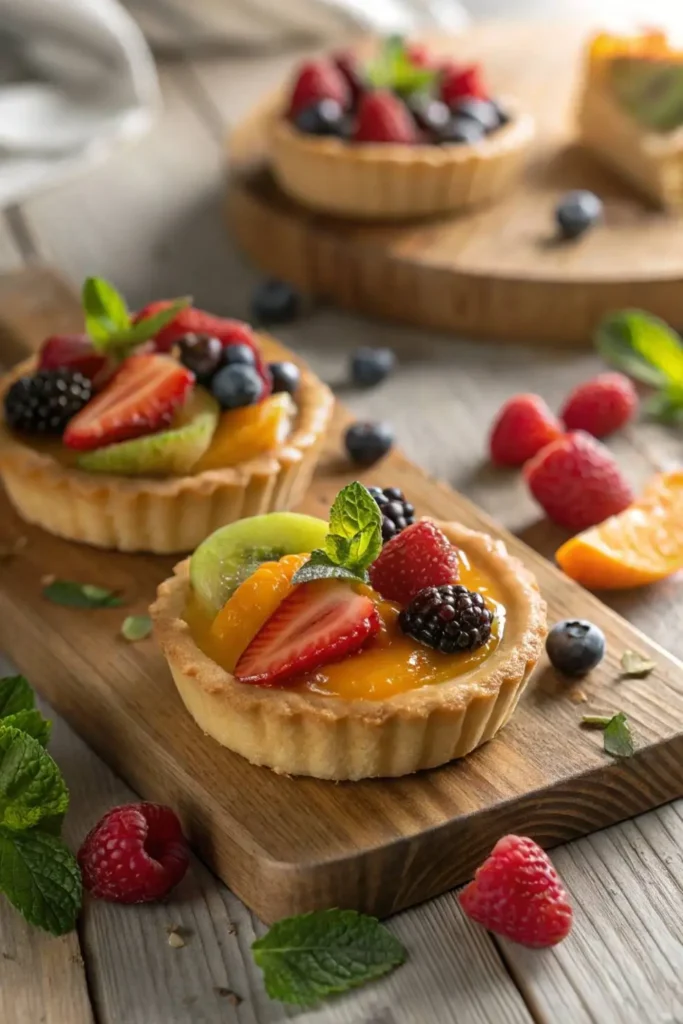 Mini Fruit Tart Cross Section - Perfect Layers