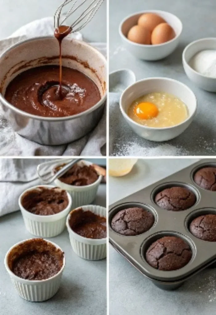 Rich & Gooey gluten free chocolate lava cake on a Plate